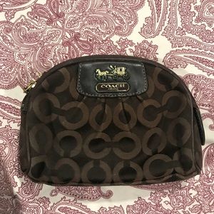 Authentic Coach small makeup bag- used